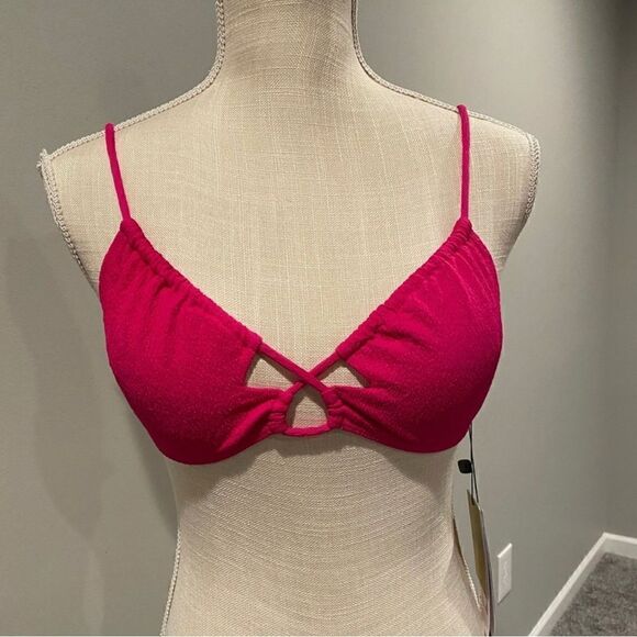 ViX NWT Swimwear Firenze Jane Bikini Top Pink Size: D Cup - Picture 5 of 10